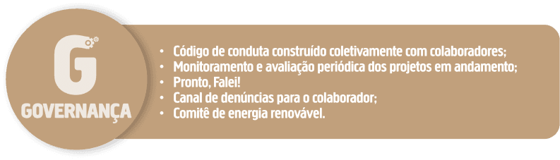 Uma imagem falando sobre o signifido da letra G dentro de ESG